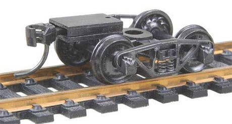 Vulcan Double Truss Fully Sprung Metal Trucks w/Whisker(R) Couplers - Kit -- Code 110 (.110") 33" Ribbed-Back RP-25 Wheels 1 Pair-2