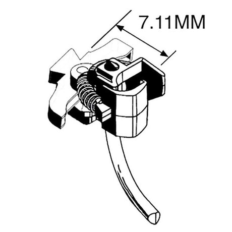 NEM 363 European-Style Couplers -- Short (7.11mm, .28", 9/32") 1 Pair with NEM 363 to 362 & Bolt-On 363 Adapt-2