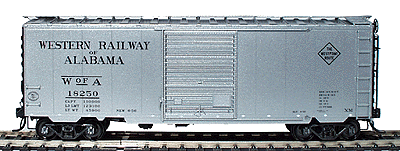 40' PS-1 Boxcar w/8' Camel Youngstown Door -- Western Railway of Alabama #18250