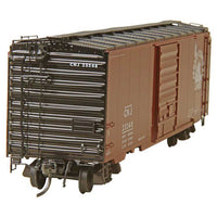 Pullman-Standard PS-1 40' Boxcar w/8' Door - Ready to Run -- Central Railroad of New Jersey #23548 (Blt. 1957, Boxcar Red, black, white,