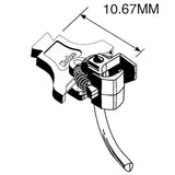 NEM 363 European-Style Couplers -- Long (10.67mm, .42", 27/64") 1 Pair with NEM 363 to 362 & Bolt-On 363 Adap-2