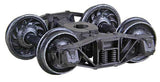 Arch Bar Self-Centering HGC Trucks -- Code 110 (.110") 33" Ribbed-Back RP-25 Wheels  1 Pair-2