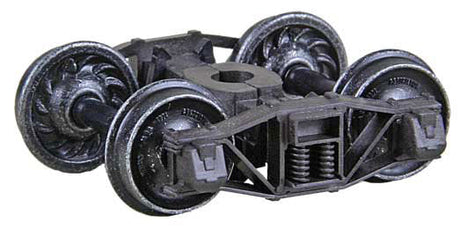 Arch Bar Self-Centering HGC Trucks -- Code 110 (.110") 33" Ribbed-Back RP-25 Wheels  1 Pair-2