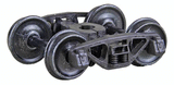 A.S.F.(R) Ride Control(R) 50-Ton Self-Centering HGC Trucks -- Code 110 (.110") 33" Smooth-Back RP-25 Wheels  1 Pair-1