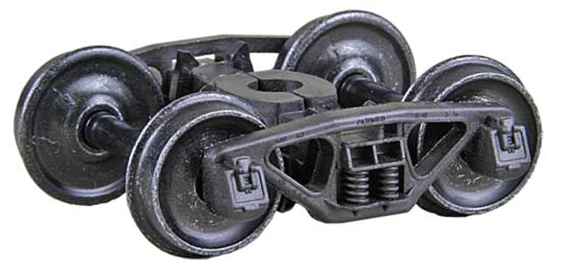 Bettendorf 50-Ton Self-Centering HGC Trucks -- Code 110 (.110") 33" Smooth-Back RP-25 Wheels  1 Pair-1