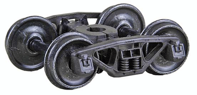 Bettendorf 50-Ton Self-Centering HGC Trucks -- Code 110 (.110") 33" Smooth-Back RP-25 Wheels  1 Pair-1