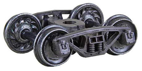 Bettendorf 50-Ton Self-Centering HGC Trucks -- Code 110 (.110") 33" Ribbed-Back RP-25 Wheels  1 Pair-2