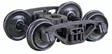 Barber(R) S-2-B 70-Ton Friction Bearing Self-Centering HGC Trucks -- Code 110 (.110") 33" Smooth-Back RP-25 Wheels 1 Pair-1