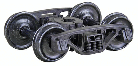 Barber(R) S-2-B 70-Ton Friction Bearing Self-Centering HGC Trucks -- Code 110 (.110") 33" Smooth-Back RP-25 Wheels 1 Pair-1