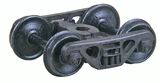 A.S.F.(R) 100-Ton Roller Bearing Self-Centering HGC Trucks -- Code 110 (.110") 36" Smooth-Back RP-25 Wheels 1 Pair-1