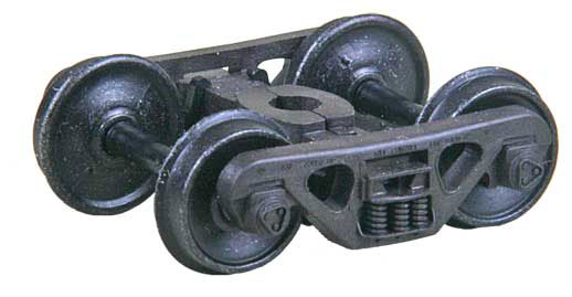 A.S.F.(R) 100-Ton Roller Bearing Self-Centering HGC Trucks -- Code 110 (.110") 36" Smooth-Back RP-25 Wheels 1 Pair-2