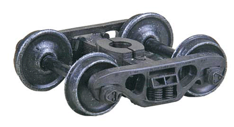 Barber(R) S-2 70-Ton Roller Bearing Self-Centering HGC Trucks -- Code 110 (.110") 33" Smooth-Back RP-25 Wheels 1 Pair-1