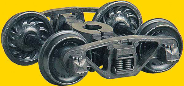 Vulcan Double Truss Trucks w/33" Code 110 Ribbed-Back Metal Wheels -- pkg(2)