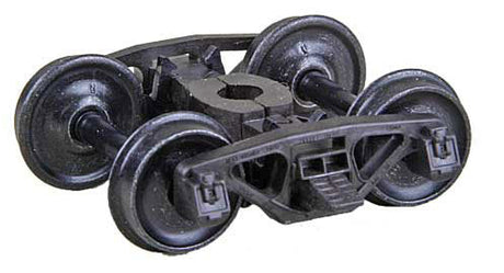 Bettendorf AAR Self-Centering HGC Leaf-Spring Caboose Trucks -- Code 110 (.110") 33" Smooth-Back RP-25 Wheels 1 Pair-2