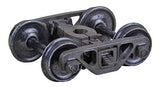 Barber - Bettendorf Self-Centering HGC Leaf-Spring Caboose Trucks -- Code 110 (.110") 33" Smooth-Back RP-25 Wheels 1 Pair-2
