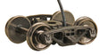 Bettendorf AAR Leaf-Spring HGC Caboose Trucks w/Electrical Pickup -- Code 88, 33" Smooth-Back RP-25 Wheels 1 Pair