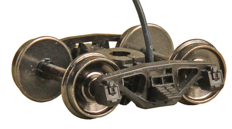 Bettendorf AAR Leaf-Spring HGC Caboose Trucks w/Electrical Pickup -- Code 88, 33" Smooth-Back RP-25 Wheels 1 Pair
