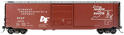 50' PS-1 Boxcar w/9' Camel Youngstown Door -- Richmond, Fredericksburg & Potomac #2906