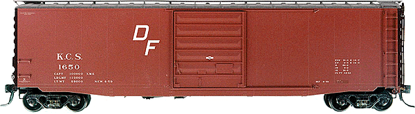 50' PS-1 Boxcar w/9' Pullman Standard Door -- Kansas City Southern #1650