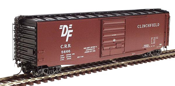 i -- Clinchfield #5666 (Boxcar Red, black)