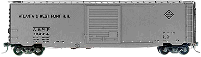 50' PS-1 Single Door Boxcar w/9' Camel Youngstown Door -- Atlanta & West Point #39004 (silver w/black lettering)