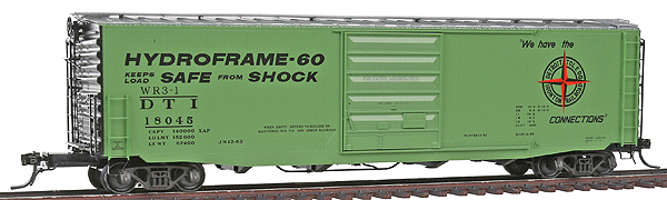 Pullman-Standard PS-1 50' Boxcar w/9' Youngstown Door - Ready to Run -- Detroit, Toledo & Ironton #18045 (As-Built 1962 Scheme, green)