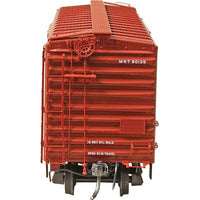 PS-1 50' Boxcar, 8' Doors - Ready to Run -- Missouri-Kansas-Texas #90135 (Boxcar Red, white, Southwest Slogan)