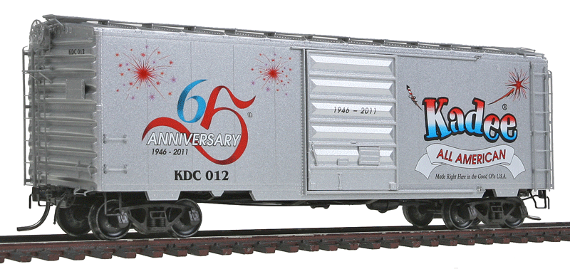 40' PS-1 Boxcar w/6' Youngstown Door w/ "HGC" Trucks - Assembled -- Kadee 65th Anniversary Car