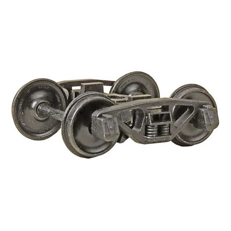 A.S.F. A-3 Ride-Control Metal Trucks - 2-Rail -- 33" Smooth Back Metal Wheels 1 Pair-1