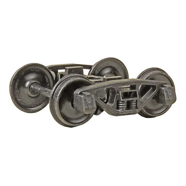 A.S.F. A-3 Ride-Control Metal Trucks - 2-Rail -- 33" Smooth Back Metal Wheels 1 Pair-1