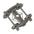 A.S.F. A-3 Ride-Control Metal Trucks - 2-Rail -- 33" Smooth Back Metal Wheels 1 Pair-2