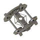A.S.F. A-3 Ride-Control Metal Trucks - 2-Rail -- 33" Smooth Back Metal Wheels 1 Pair-2