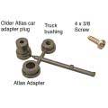 A.S.F. A-3 Ride-Control Metal Trucks - 2-Rail -- 33" Smooth Back Metal Wheels 1 Pair-3