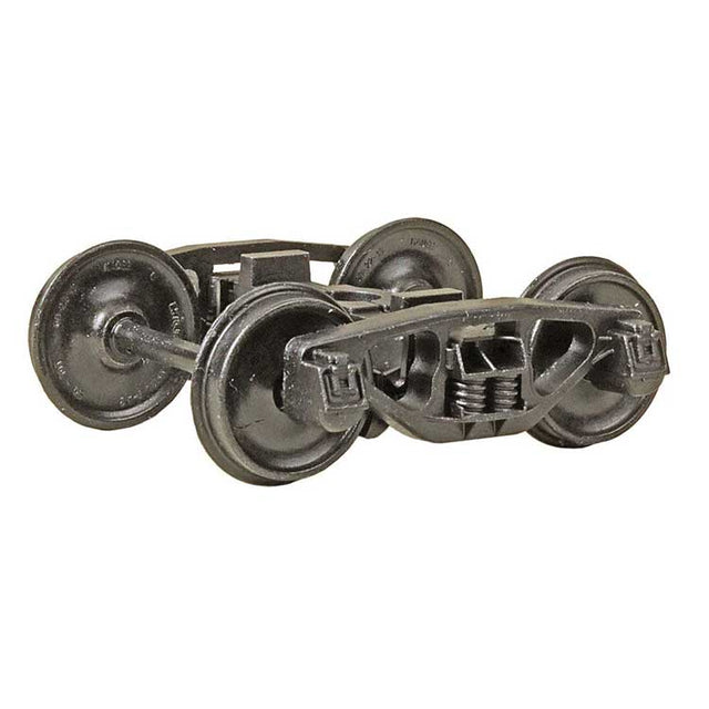 AAR Bettendorf Style Metal Trucks - 2-Rail -- 33" Smooth Back Metal Wheels 1 Pair-1