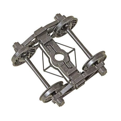 Arch Bar Metal Trucks - 2-Rail -- 33" Ribbed Back Metal Wheels 1 Pair-2