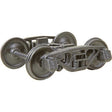 2-Rail A.S.F. A-3 Ride-Control Metal Trucks -- With 33" Smooth-Back Metal P48 Wheels 1 Pair-1