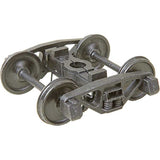 2-Rail A.S.F. A-3 Ride-Control Metal Trucks -- With 33" Smooth-Back Metal P48 Wheels 1 Pair-2