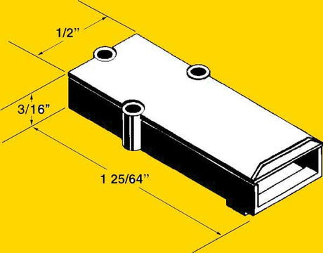 Extended Metal Draft Gear Box -- 4 Pairs-3