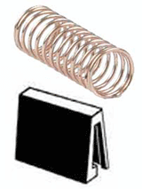 Truck Centering Springs & Retainers -- For LGB 2-Axle Cars - 2 Pairs-1