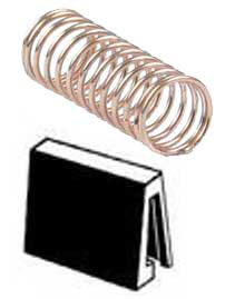 Truck Centering Springs & Retainers -- For LGB 2-Axle Cars - 2 Pairs-2