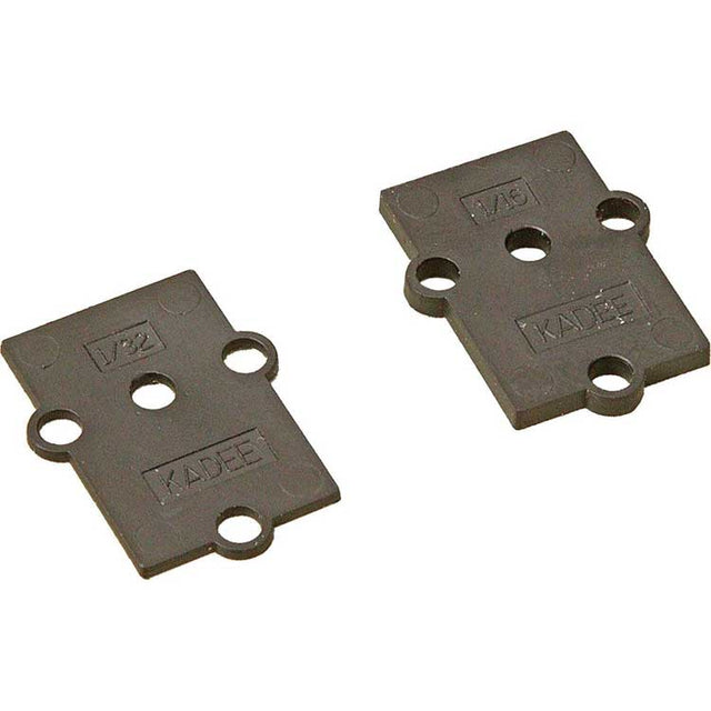 #851 O Scale Plastic Shims -- For #817 or #819 Gearbox 1/16 & 1/32" (black) 8 of Each