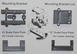 Conversion Packet -- For Mounting #820 or 830 On Aristo-Craft GE U25B Locos, Less Couplers-1