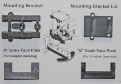 Conversion Packet -- For Mounting #820 or 830 On Aristo-Craft GE U25B Locos, Less Couplers-1