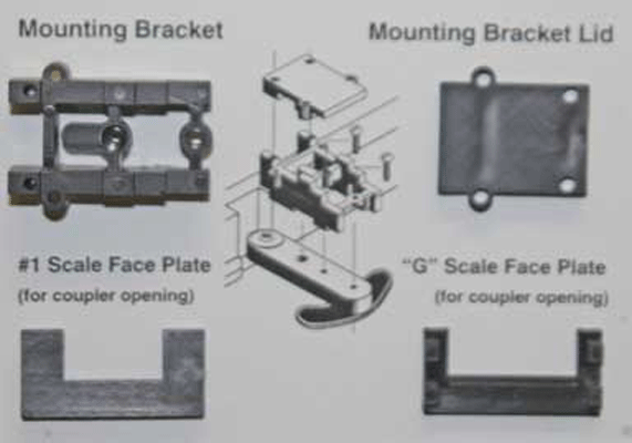 Conversion Packet -- For Mounting #820 or 830 On Aristo-Craft GE U25B Locos, Less Couplers-1
