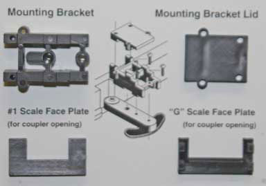 Conversion Packet -- For Mounting #820 or 830 On Aristo-Craft GE U25B Locos, Less Couplers-2