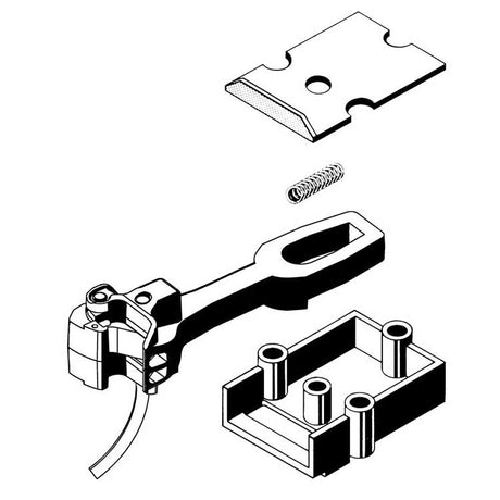 #918 Type E Straight Centerset Shank Long Coupler -- 1 Pair with Body Mount Gearboxes-3