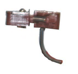 #1 Scale Coupler -- Body Mount w/Smaller Draft Gear Box/Rust Color-1