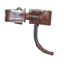 #1 Scale Coupler -- Body Mount w/Smaller Draft Gear Box/Rust Color-2