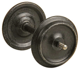 Smooth-Back Metal Wheelsets -- 33" Diameter for 1/29 Scale or 36" for 1/32 (#1) Scale (black) 1 Set-1