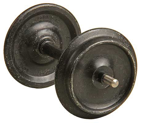 Smooth-Back Metal Wheelsets -- 33" Diameter for 1/29 Scale or 36" for 1/32 (#1) Scale (black) 1 Set-2